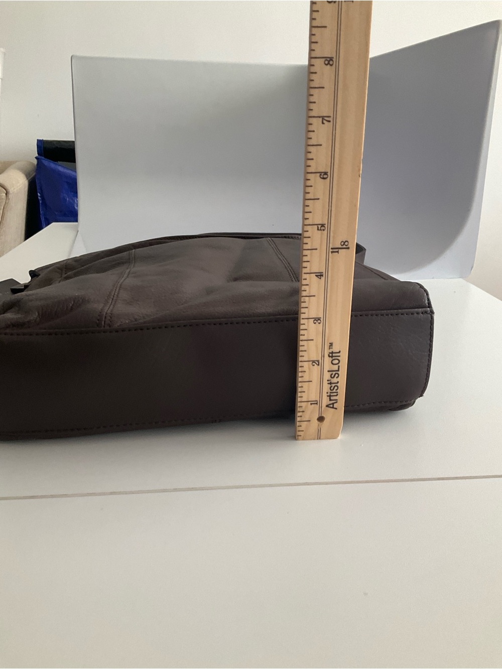 Rolfs Dark Brown Leather Bag Purse - Picture 5 of 11